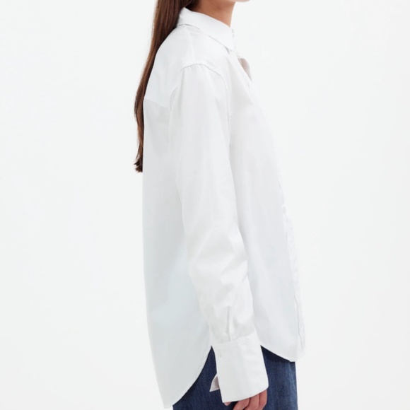 NWT Madewell White Relaxed Button-Up Shirt SZ Various - Picture 4 of 16